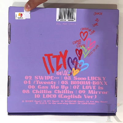 ITZY - The 1st Album [CRAZY IN LOVE] [PROMO/NOT FOR SALE] HAND-SIGNED ALBUM