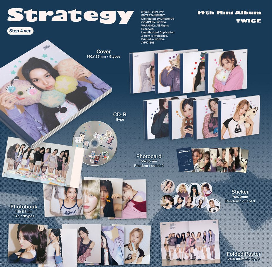 TWICE – 14th Mini Album「STRATEGY」[Step 4 Ver.] [ランダム / セット]