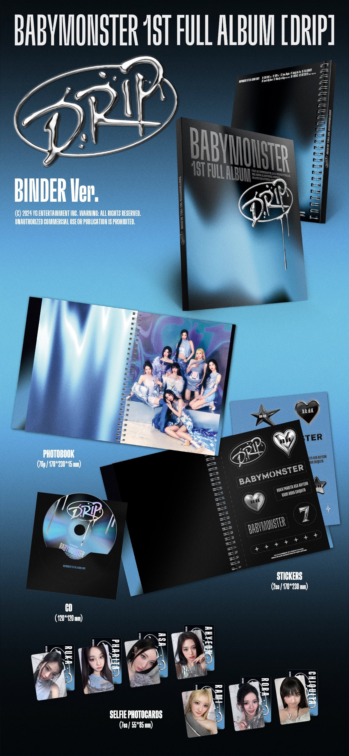 BabyMonster – 1er álbum completo "Drip" [BINDER Ver.]