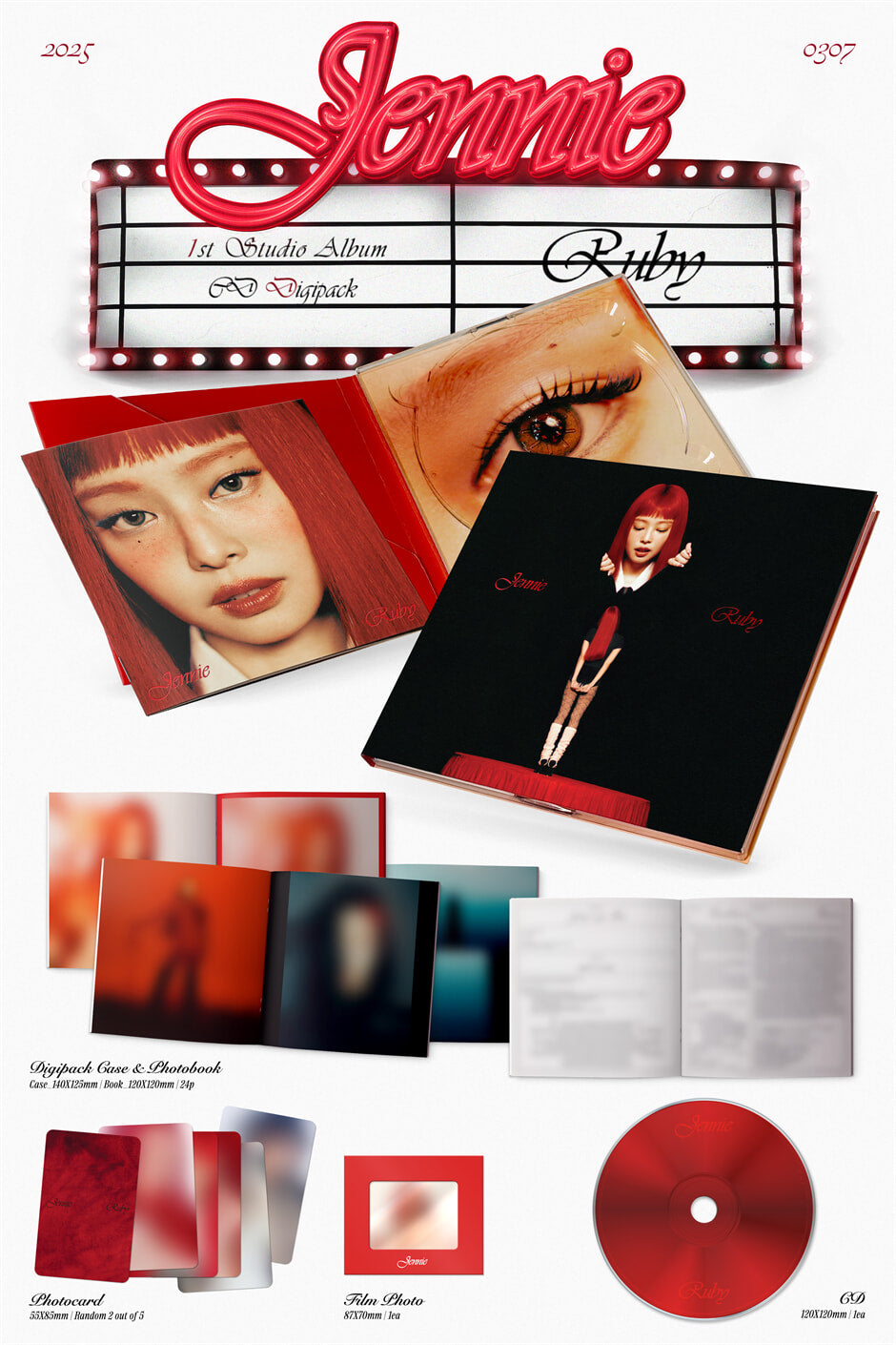 ジェニー – 1st スタジオアルバム「Ruby」[CD デジパック版]