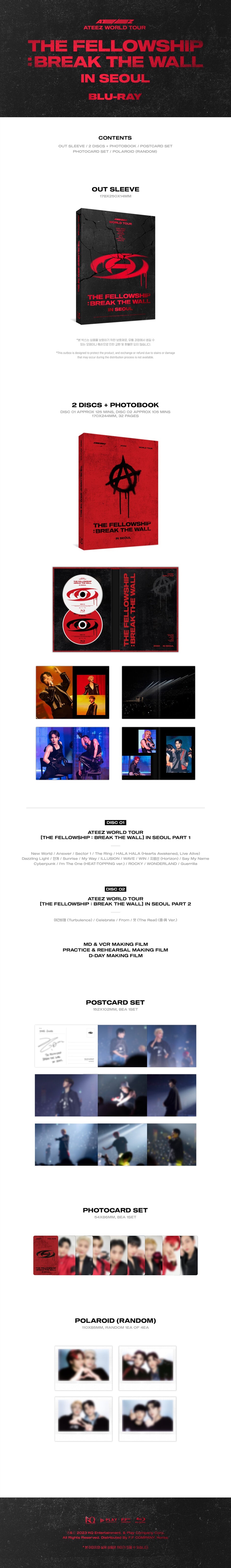 ATEEZ ワールドツアー [THE FELLOWSHIP : BREAK THE WALL] IN SEOUL [Blu-ray]